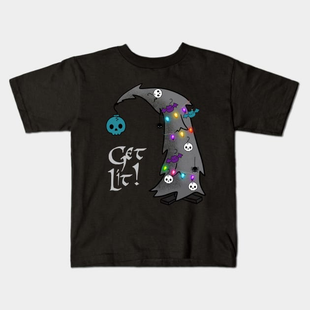 Get Lit this Holiday Season! Kids T-Shirt by Wanderer Bat